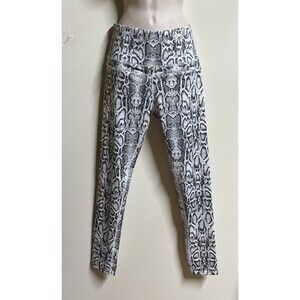 LA Society Leggings NWT Snake Print Size Large Green Gray Style #PS011P